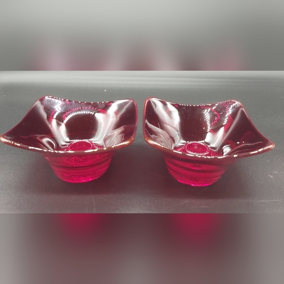 Viking ruby red epic candle holders - Picture 2 of 9